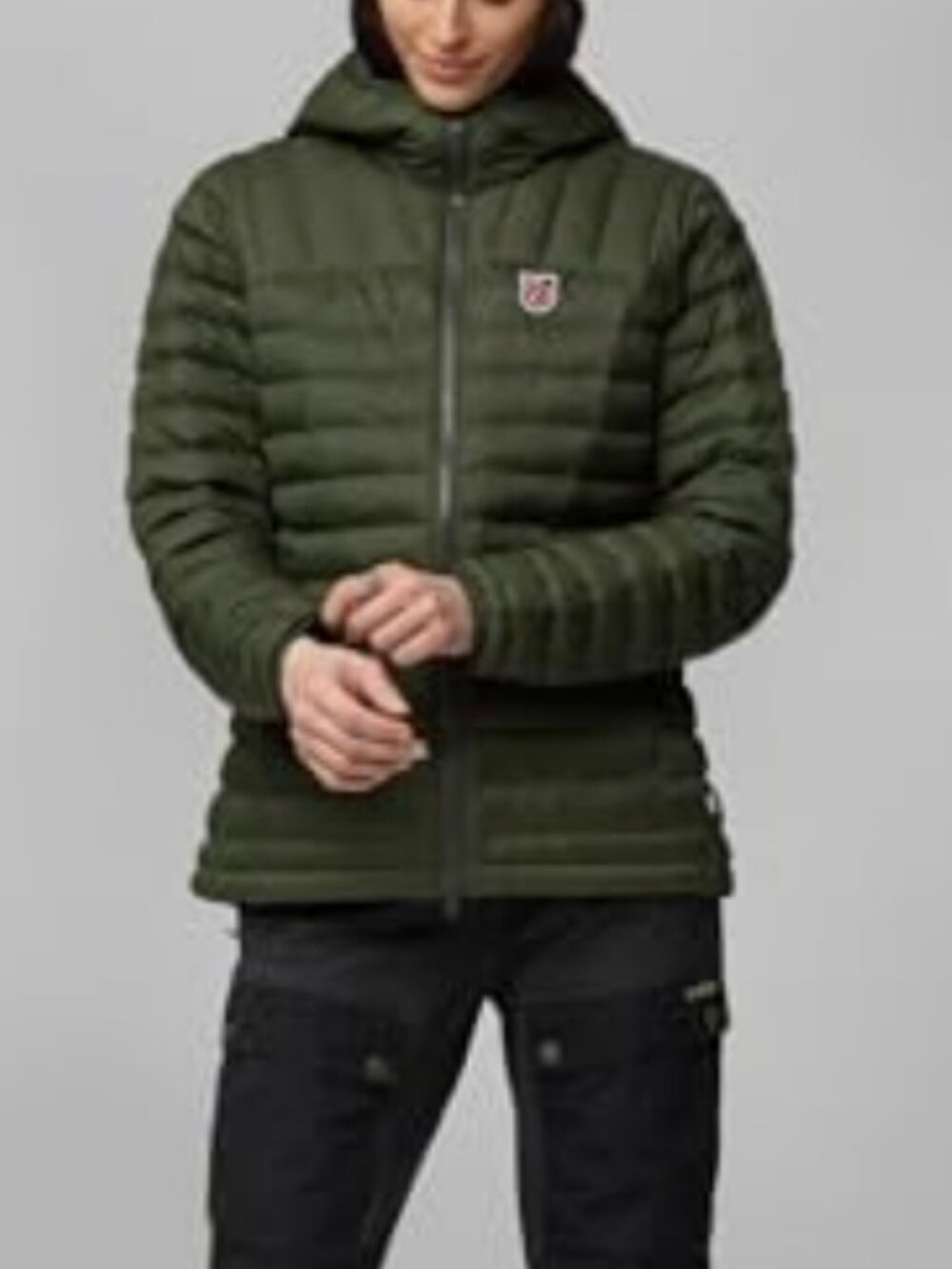 Fjallraven The Expedition Latt Hoodie Puffer Jacket in Deep Forest